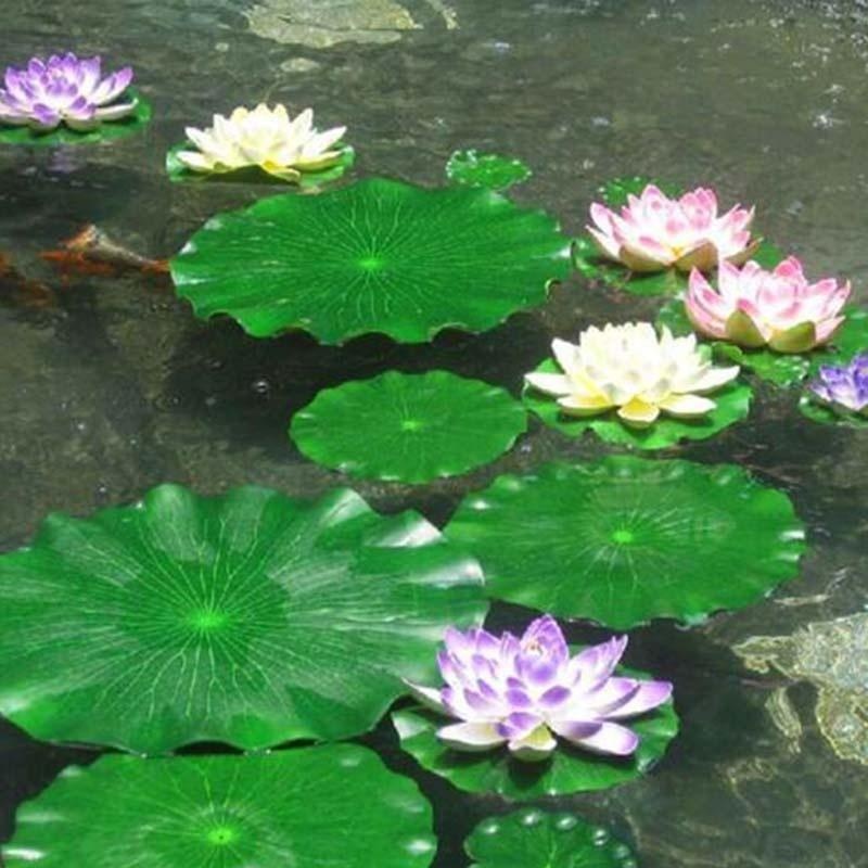 Aquarium Plants Book - 2026 Artificial Water Lily Lotus Leaf