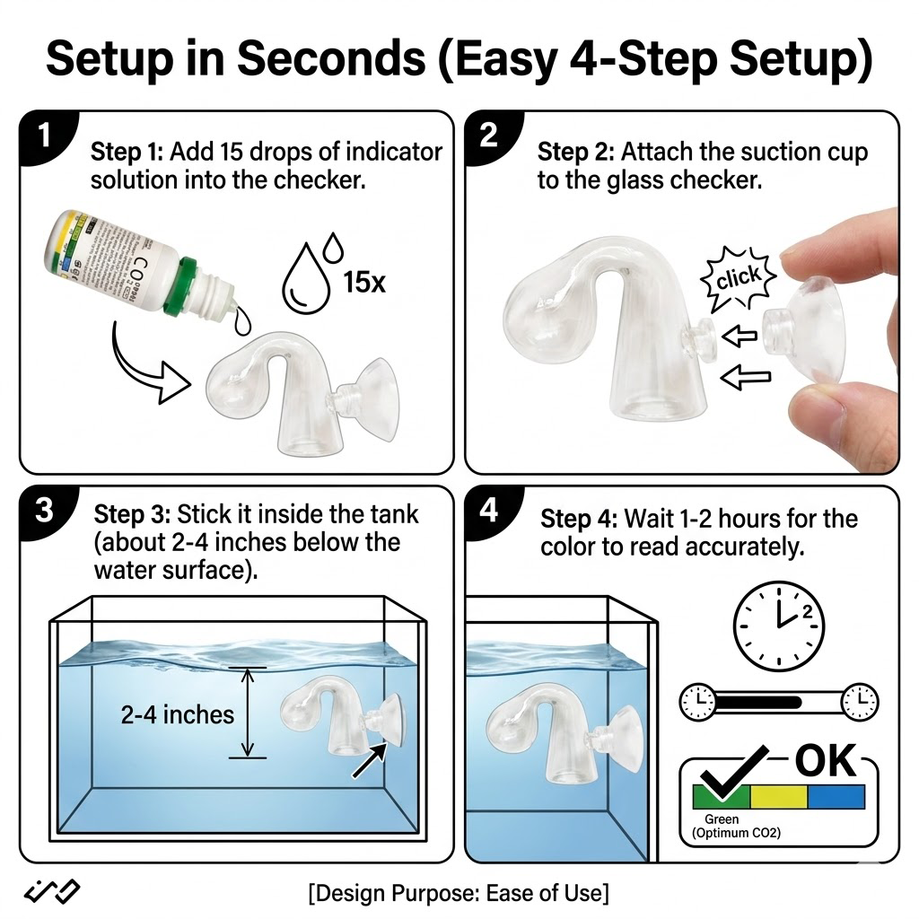CO2 Drop Checker Note Shape Ca – обзор и цена Glass Co2 Drop Checker