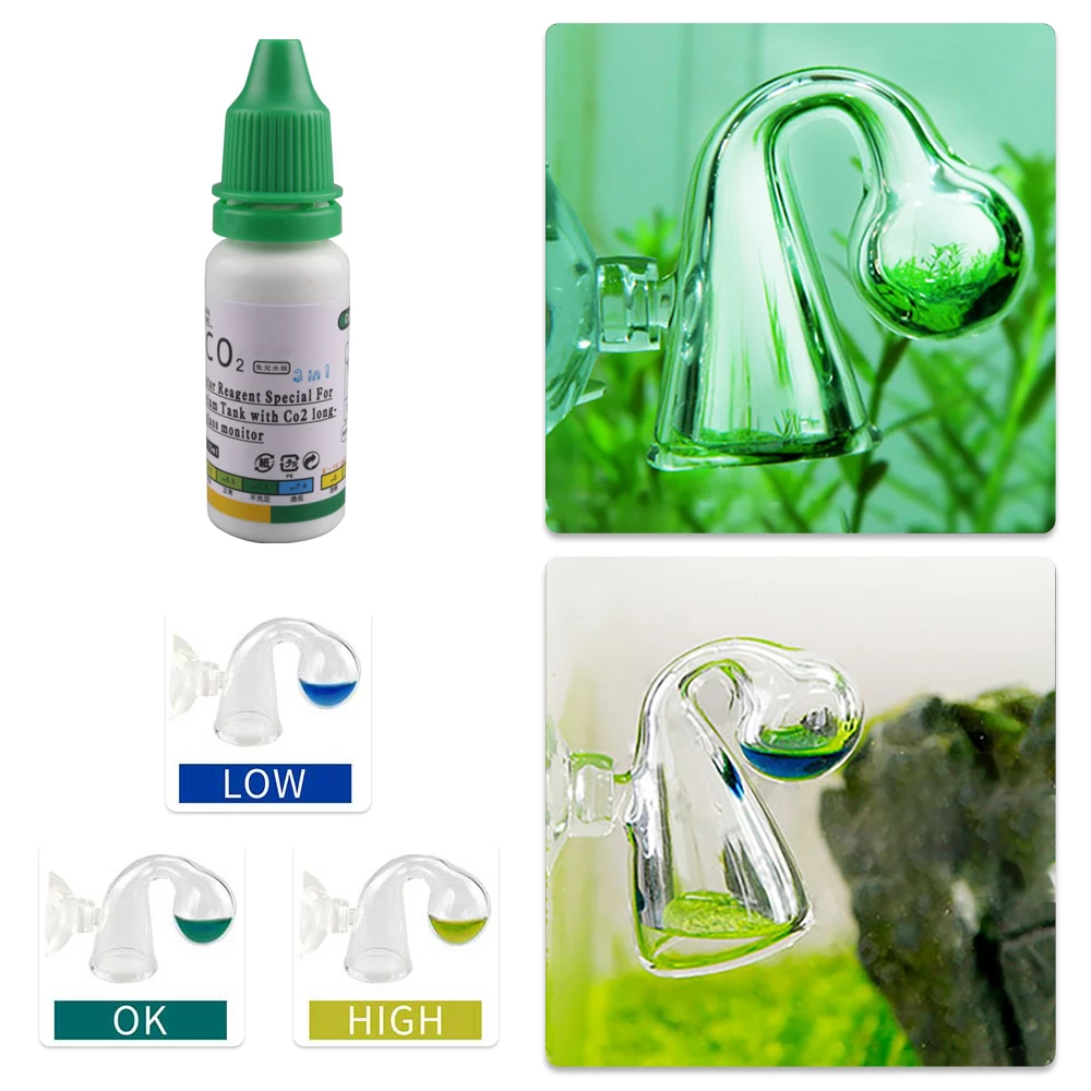 Aquarium CO2 Indicator DIY Fis – обзор и цена Glass Co2 Drop Checker