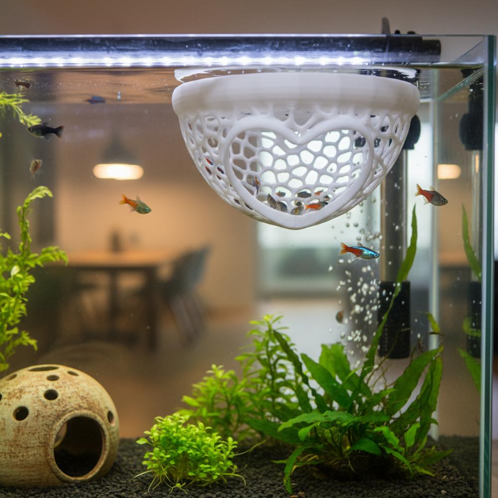 Heart-Shaped Aquarium Hideaway – обзор и цена Planted Aquarium Without Fish