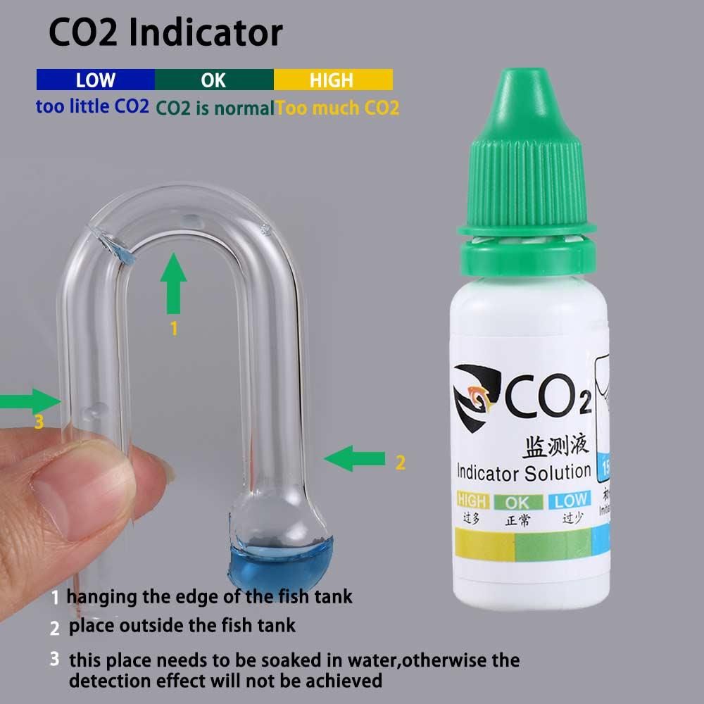 Grass Tester Monitor Fish Tank – обзор и цена Glass Co2 Drop Checker