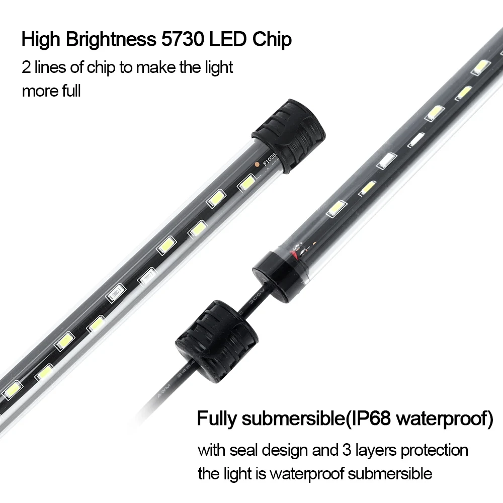 58CM  Aquarium Light LED Plant – обзор и цена Aquarium Plant Ornament