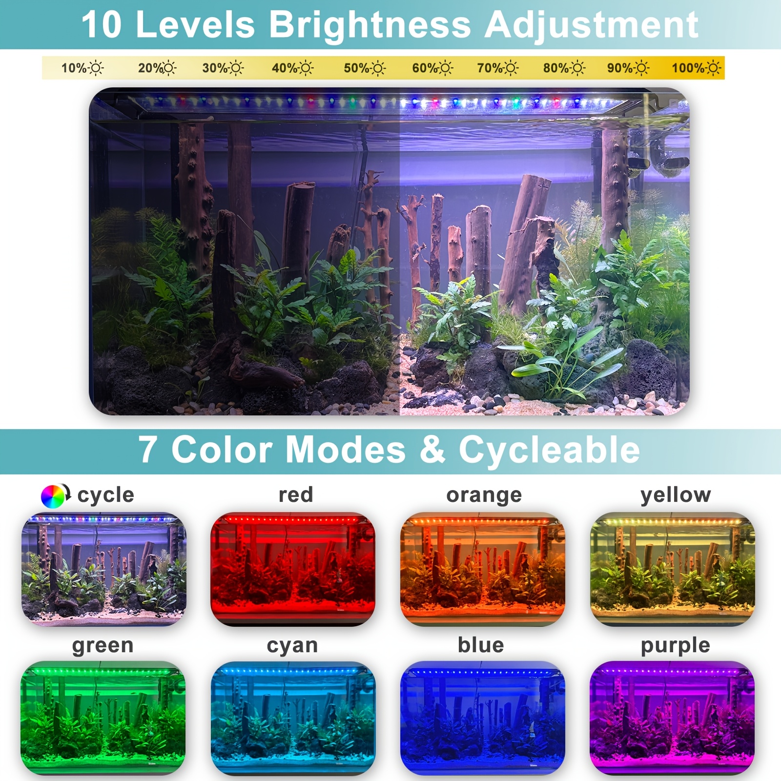 12-43 Inch Aquarium Light Prog – обзор и цена Planted Aquarium Without Fish