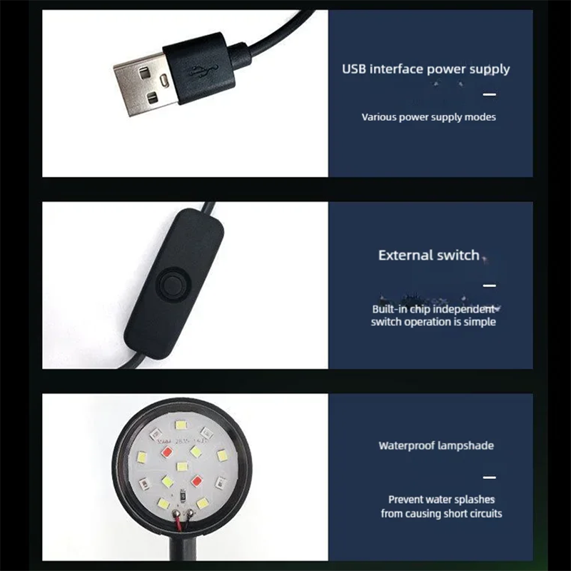 USB LED Fish Tank Clip Lamp Hi – обзор и цена Aquarium Plant Ornament