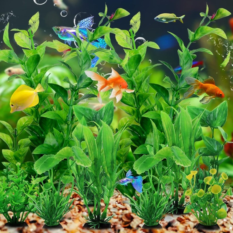10/20Pcs Artificial Aquarium P – обзор и цена Aquarium Plant Ornament